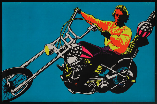 a man on a motorcycle