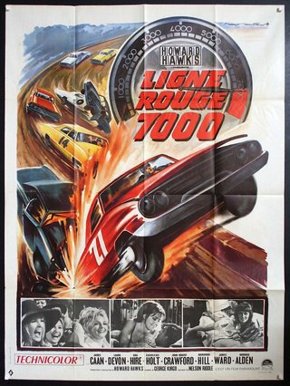 a movie poster of a car race