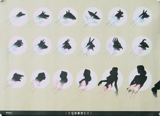 a close-up of a poster