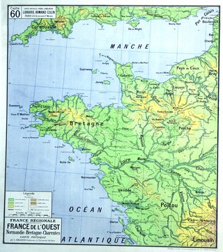 a map of the north and south of france