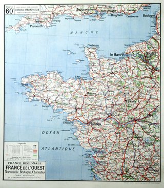 a large map of france