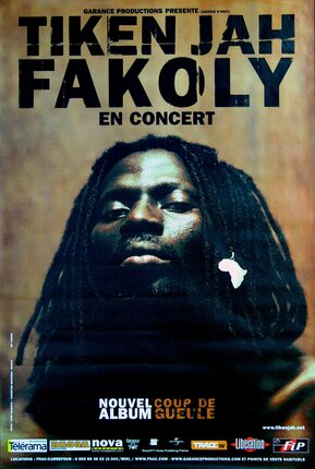 a man with dreadlocks on a poster