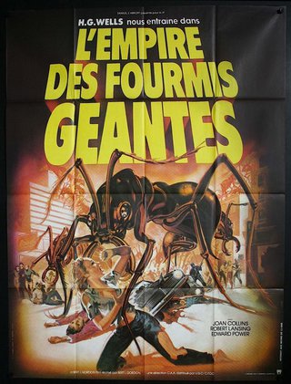 a movie poster with a large ant