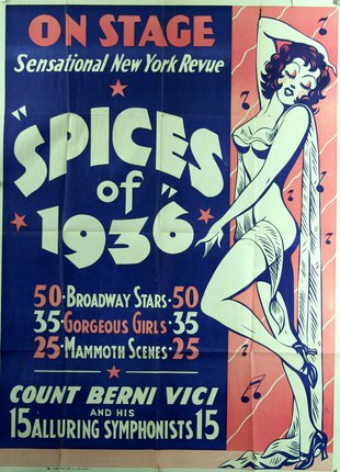 a poster with a woman dancing
