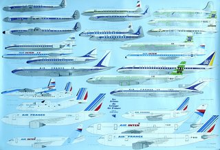 a group of airplanes on a blue background