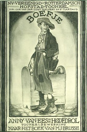 a drawing of a man in a hat