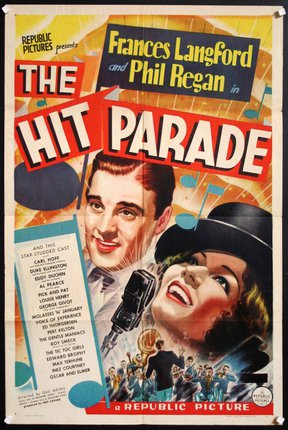 a movie poster with a man and woman singing
