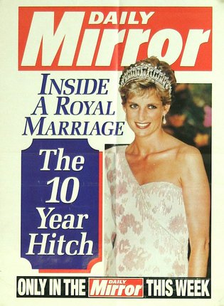 a magazine cover with a woman wearing a tiara