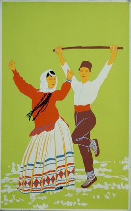 a man and woman dancing