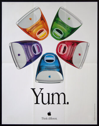 a poster of an apple brand