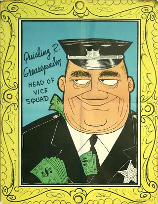a cartoon of a policeman