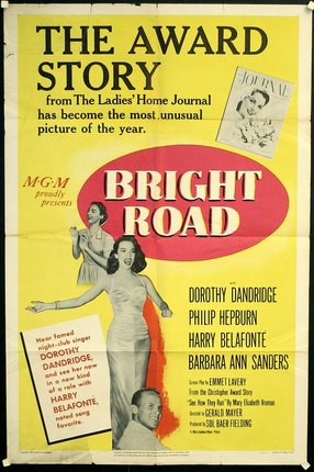 a movie poster with a woman walking on a foot