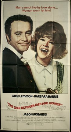 a poster of a man and woman smiling