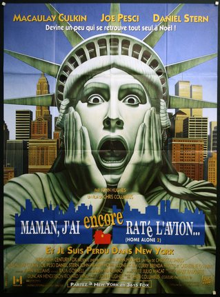 a poster of a statue of liberty