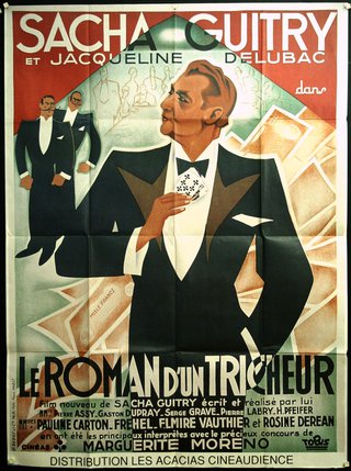 a poster of a man in a tuxedo