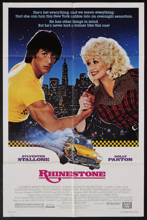 a movie poster of a man and woman arm wrestling