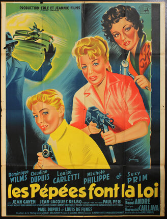 illustration of three women with guns