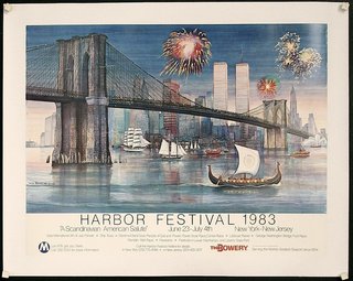a poster of a harbor festival