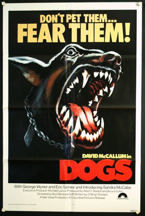 a movie poster with a dog