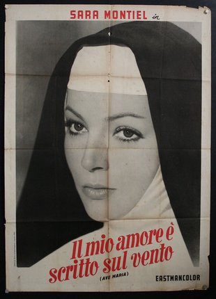 a poster of a woman wearing a nun's head