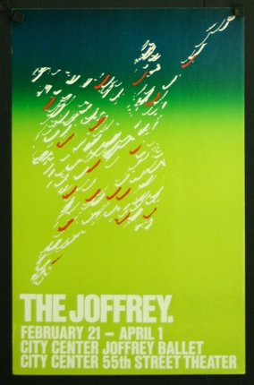 a poster with a green background