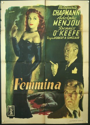 a movie poster with a woman smoking a cigarette and a man smoking