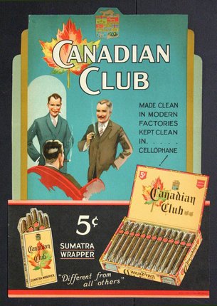 1 cigar label Canadian Club 