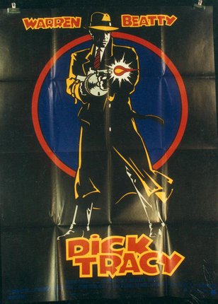 a poster with a man holding a gun