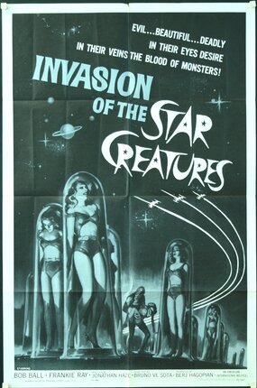 a movie poster with women in space