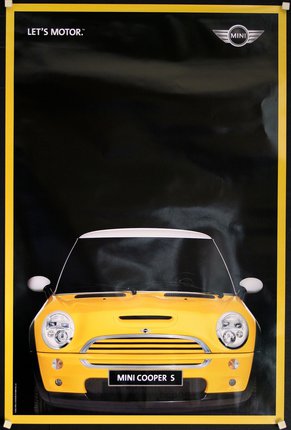 a yellow car on a black background
