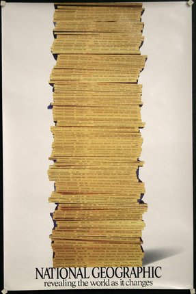 a stack of yellow papers