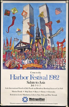 a poster of a harbor festival