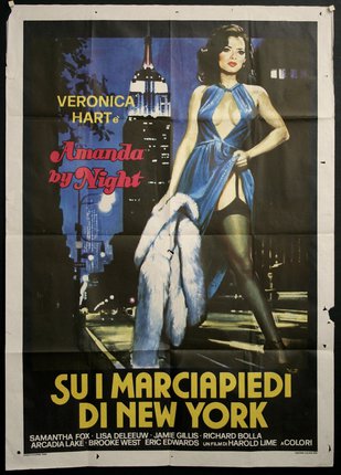 a poster of a woman in a blue dress