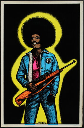 Black Panther - Velvet Blacklight Poster | Original Vintage Poster