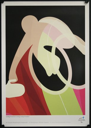 a poster of a cyclist