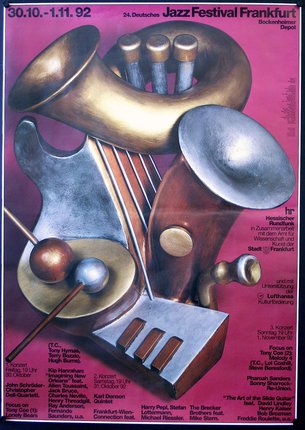 a poster of a musical instrument