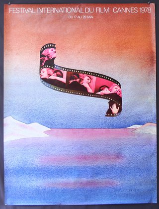 a painting of a film strip