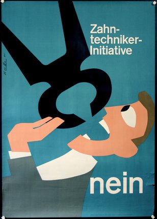 a poster of a man holding a key
