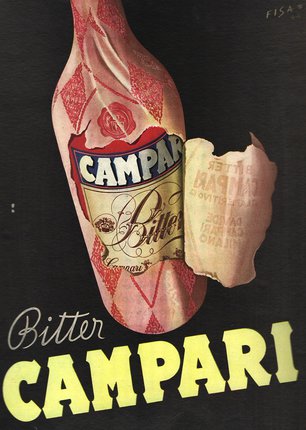 a bottle of bitter campari