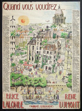 a poster of a city