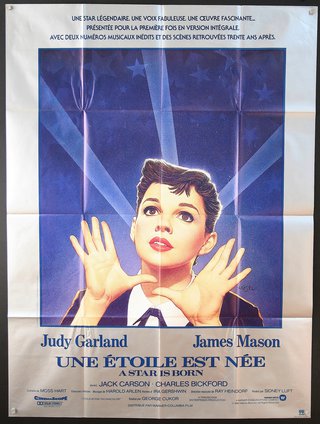 a poster of a woman with her hands up