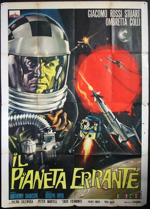 a poster of a man in space