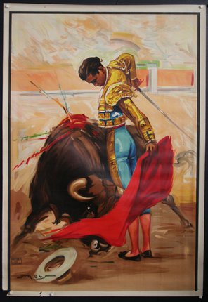 a poster of a bullfighter