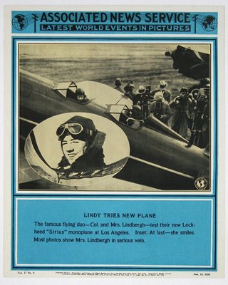 a poster of a man in a plane