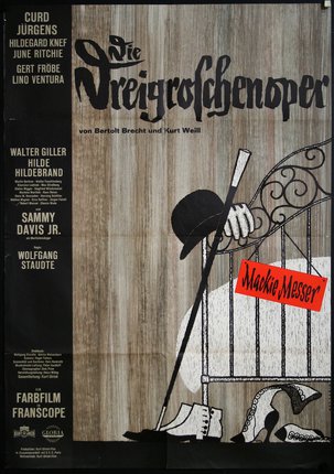 a movie poster of a man holding a cane