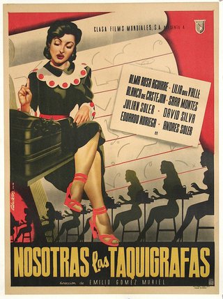 a poster of a woman sitting on a piano