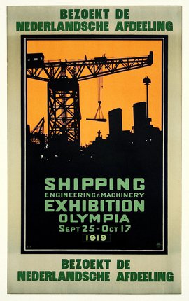 a poster of a shipping company
