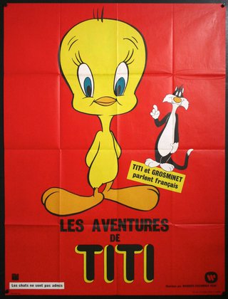 a poster of a cartoon bird