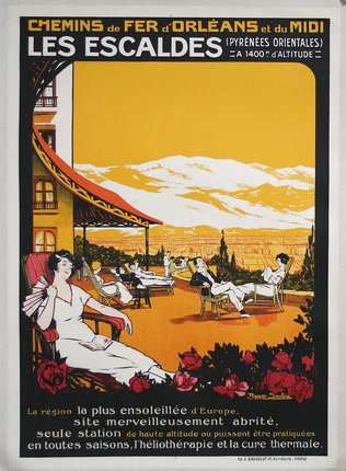 a poster of people sitting on chairs