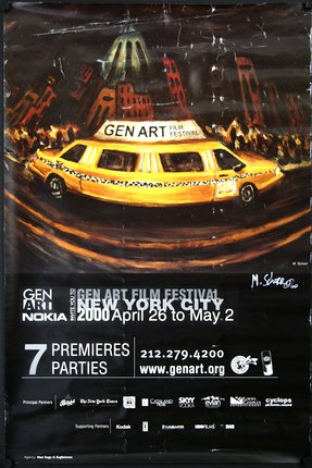 a poster of a taxi